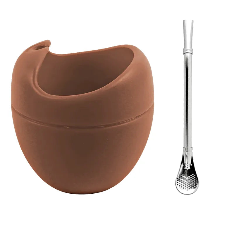Calebasse Maté Silicone café