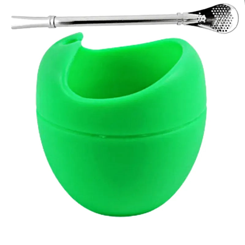Calebasse Maté Silicone verte